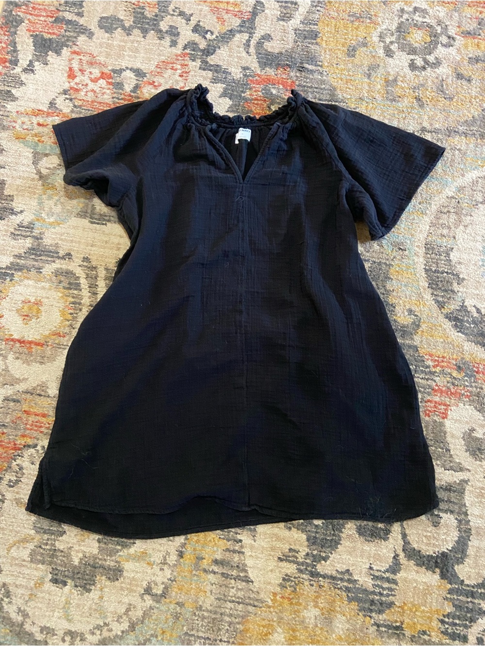 Old Navy XL Black Women's Short Sleeve Tunic Dress